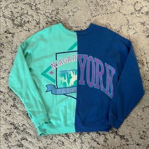 Blue and Green wild fable light Sweater—-Size: Medium